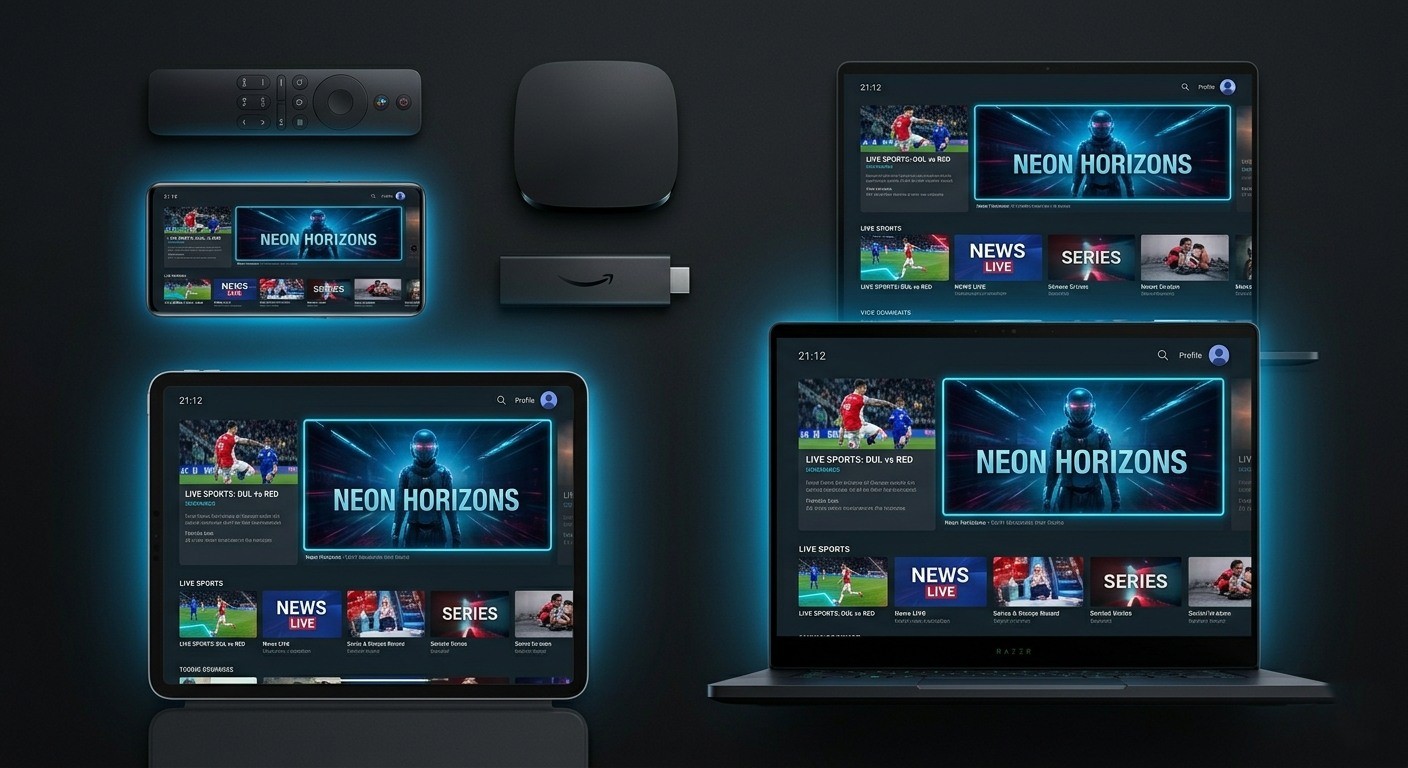 IPTV werkt op alle apparaten — Smart TV, telefoon, tablet, laptop
